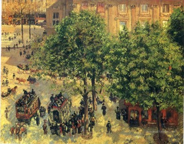 place du théâtre francais printemps 1898 Camille Pissarro Peinture à l'huile